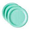 Way To Celebrate 7-Inch Mint Disposable Paper Plates â€“ 24 Count Pack Of Durable Party Plates For Snacks And Desserts
