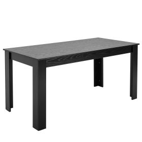 VEVOR Rectangle Dining Table, 63 inch Length Large Wood Tables for 4-6 Person, Modern Dinner Furniture, Conference Desk Supporting for 330LBS