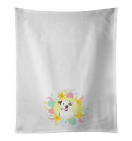 NEW Pit Bull White #3 Easter Kitchen Towel Set of 2 White Dish Towels Decorative Bathroom Hand towel for Hand, Face, Hair, Yoga, Tea, Dishcloth