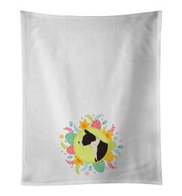 NEW American Staffordshire Terrier Easter Kitchen Towel Set of 2 White Dish Towels Decorative Bathroom Hand towel for Hand, Face, Hair, Yoga, Tea