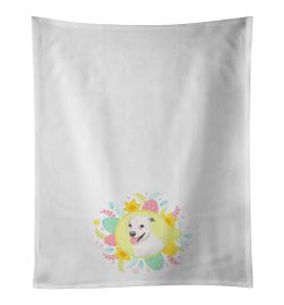 NEW Pit Bull Puppy Easter Kitchen Towel Set of 2 White Dish Towels Decorative Bathroom Hand towel for Hand, Face, Hair, Yoga, Tea, Dishcloth, 19 X 28"