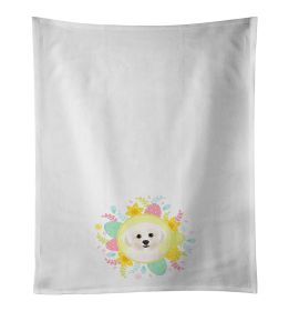 NEW Shih-Tzu Gold #4 Easter Kitchen Towel Set of 2 White Dish Towels Decorative Bathroom Hand towel for Hand, Face, Hair, Yoga, Tea, Dishcloth