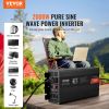 VEVOR Pure Sine Wave Inverter, 2000 Watt, DC 12V to AC 120V Power Inverter with 2 AC Outlets 2 USB Port 1 Type-C Port
