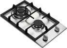 Ramblewood GC2-37P (LPG/Propane Gas) high efficiency 2 burner gas cooktop, ETL Safety Certified