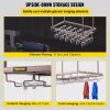 VEVOR Ceiling Wine Glass Rack, 23.6 x 13.8 inch Hanging Wine Glass Rack, 18.9-35.8 inch Height Adjustable Hanging Wine Rack Cabinet